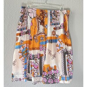 NWOT Walter Baker Pleated Midi Skirt Vintage Coquette 100% Silk Size‎ 6